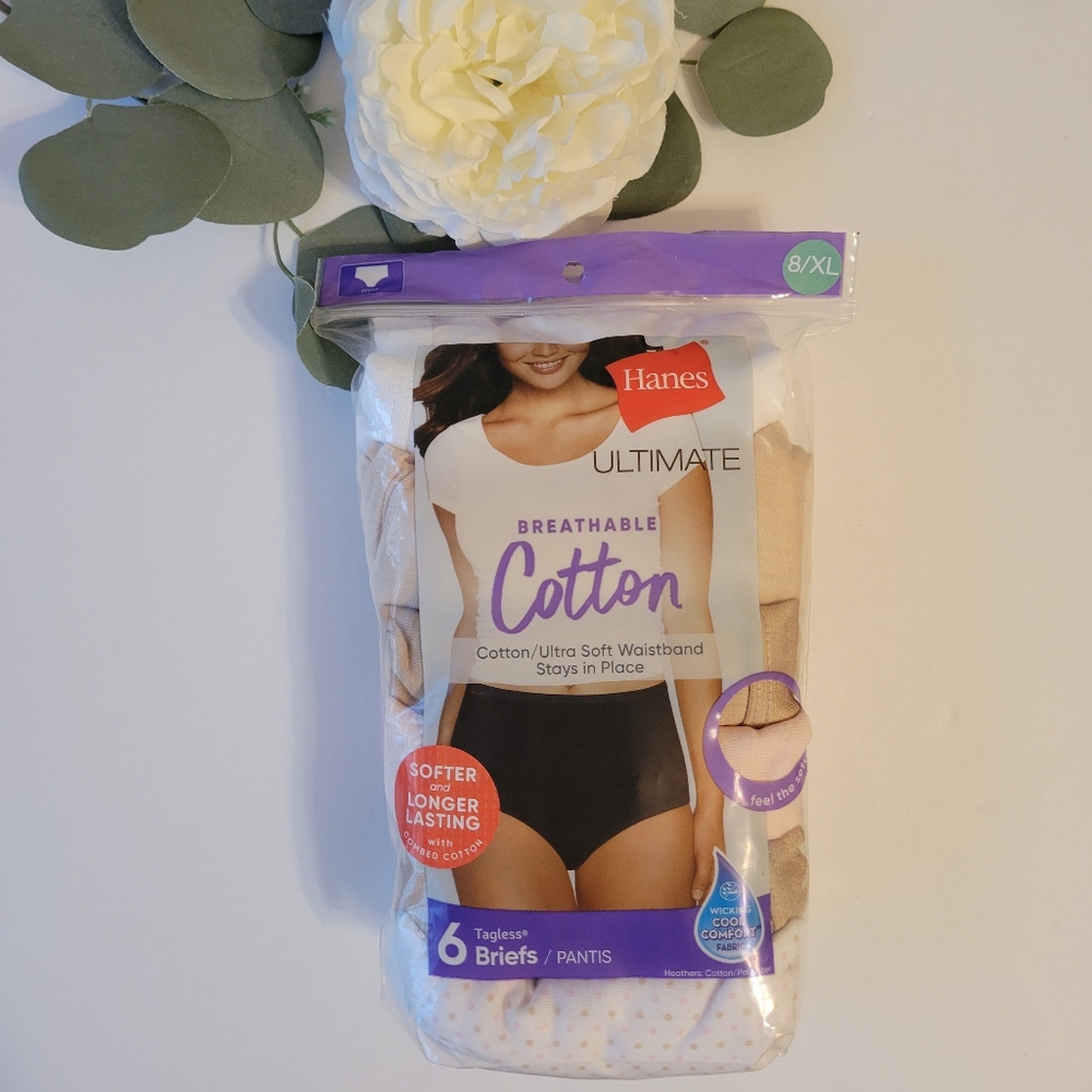 Hanes Ultimate breathable cotton set of 6 panties